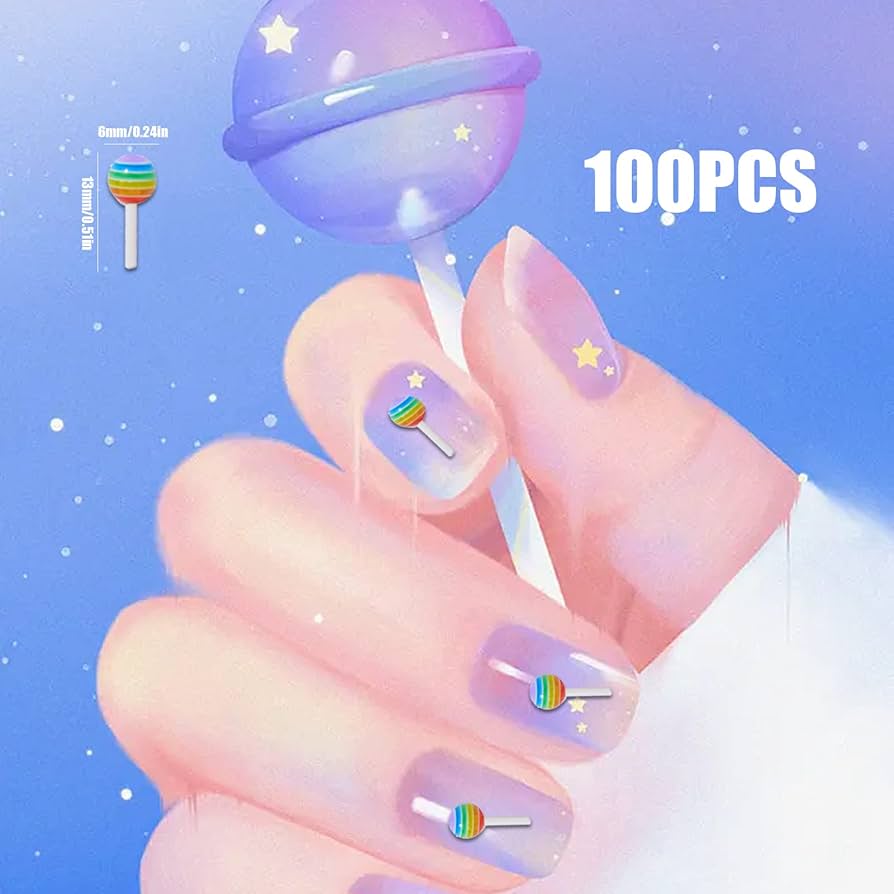 商品説明必読!!ロリポップ キャンディー ネイルパーツ 10個セット☆ No.53 ネイル パーツ ロリポップ キャンディ 飴 カラフル MIX 10